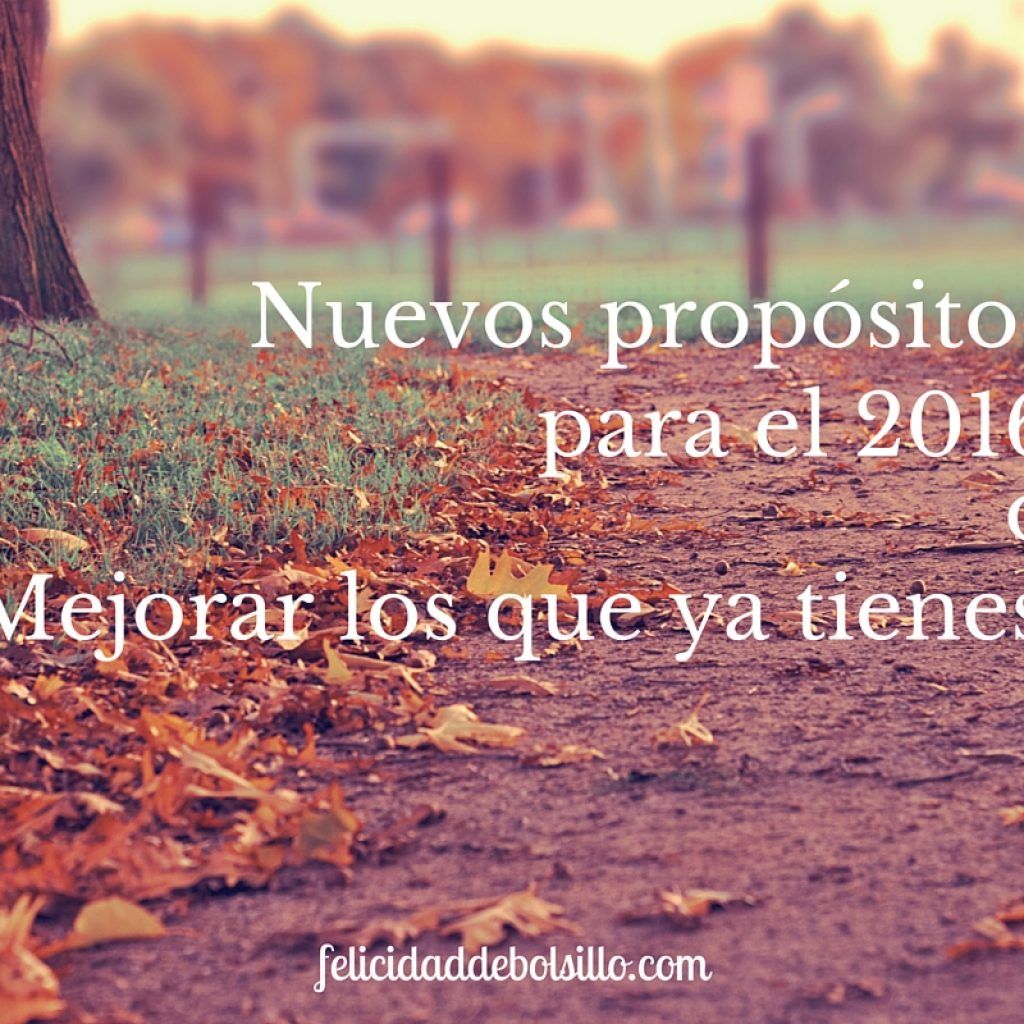 Nuevos propósitos para el 2016